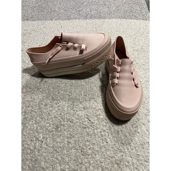 Melissa Ulitsa Womens US 6 EU 37 Chunky Rubber Platform Shoes Pink Brazil Made - Picture 1 of 11